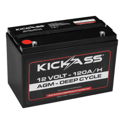 KickAss 12V 120Ah AGM Deep Cycle Battery